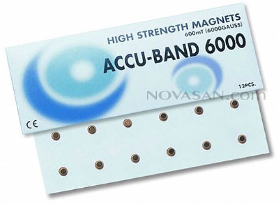 Accu-Band 6000 Gauss oro imn con adhesivo12 uds