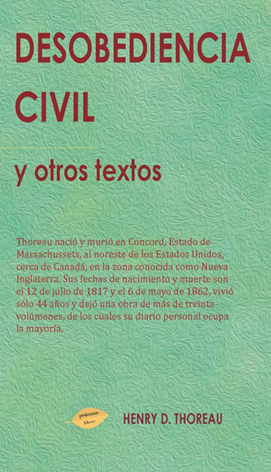 Desobediencia Civil y otros textos